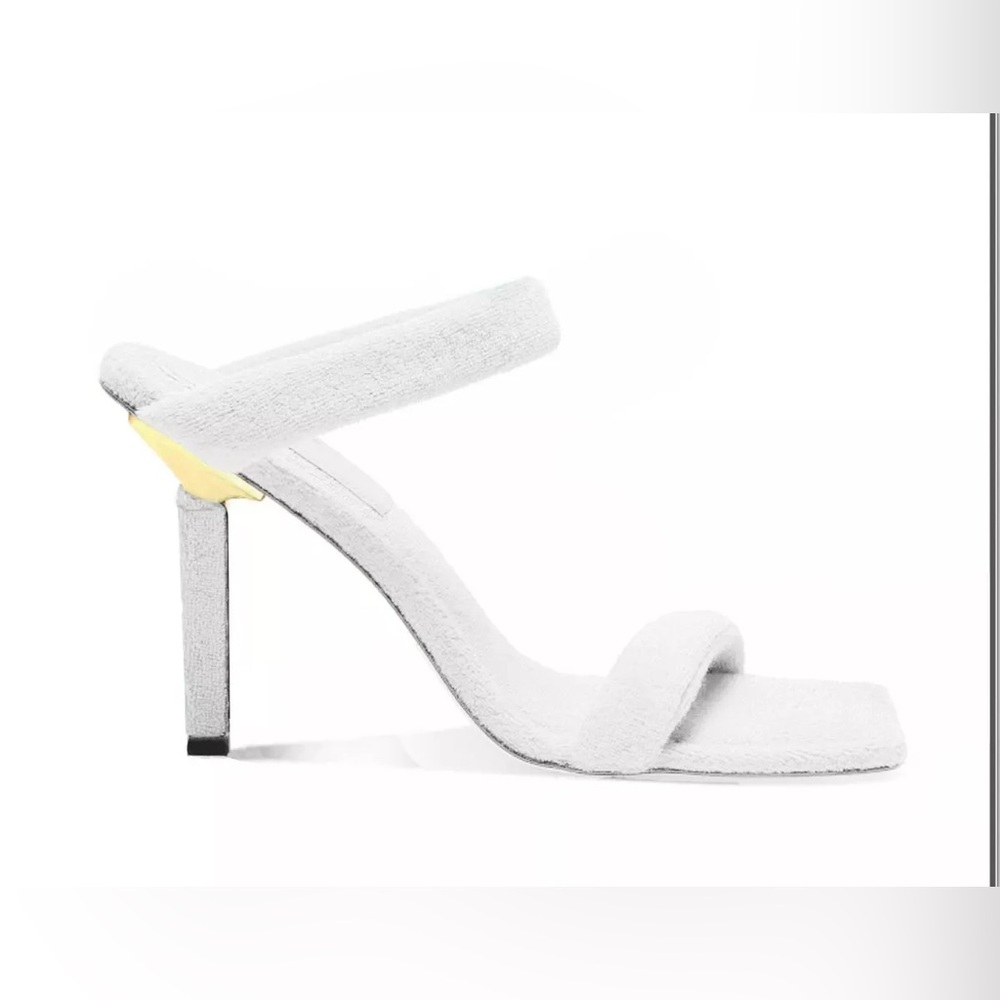 Good American | Terry Slip On High Heel Sandals | 9.5 Womens